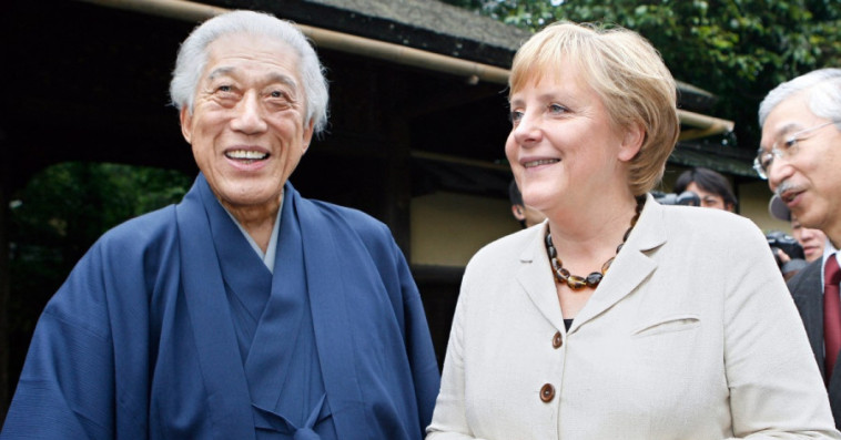 Sen Genshitsu et Merkel