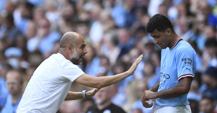 Pep Guardiola+ Rodri 