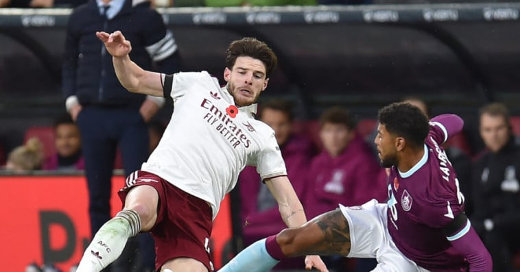 match between Burnley and Arsenal