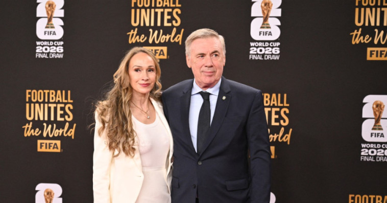Carlo Ancelotti and his wife