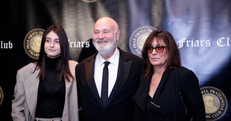 Rob Reiner, son épouse Michele Singer et leur fille Rony Reiner