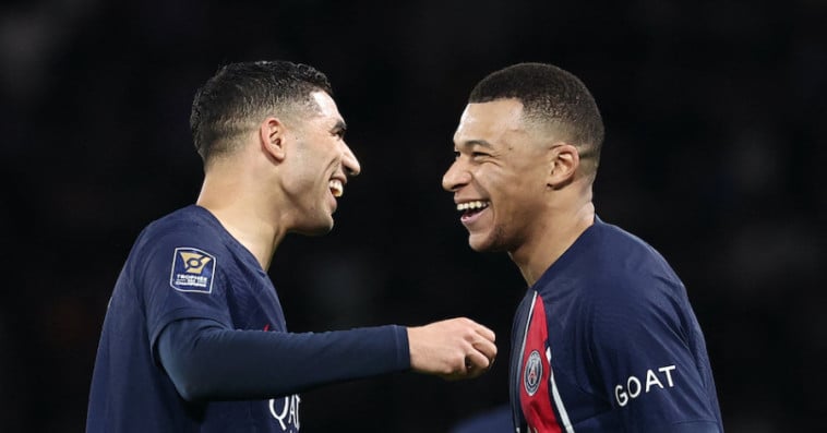 Hakimi et Mbappé