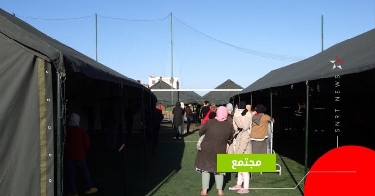 القصر الكبير-- خيام لإيواء المتضررين