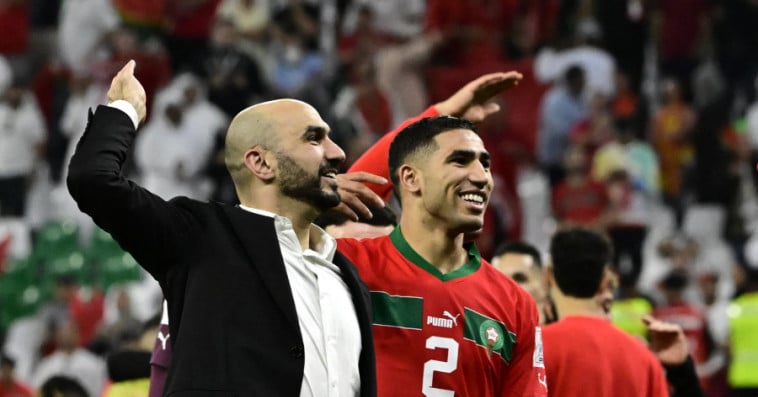 Walid Regragui+ Achraf Hakimi
