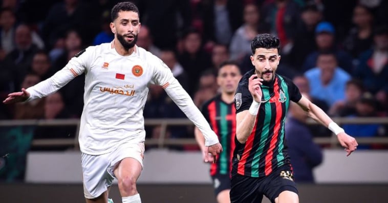 من مباراة الجيش الملكي ونهضة بركان