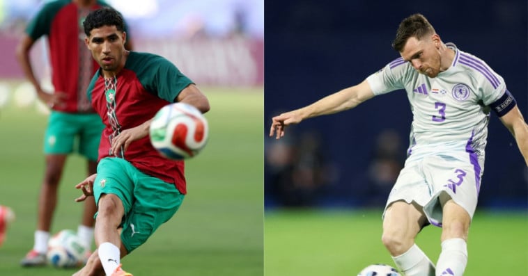Achraf Hakimi  et  Andrew Robertson Scotland