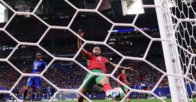 إسماعيل الصيباري من مباراة المنتخب المغربي أمام هايتي في مونديال 2026