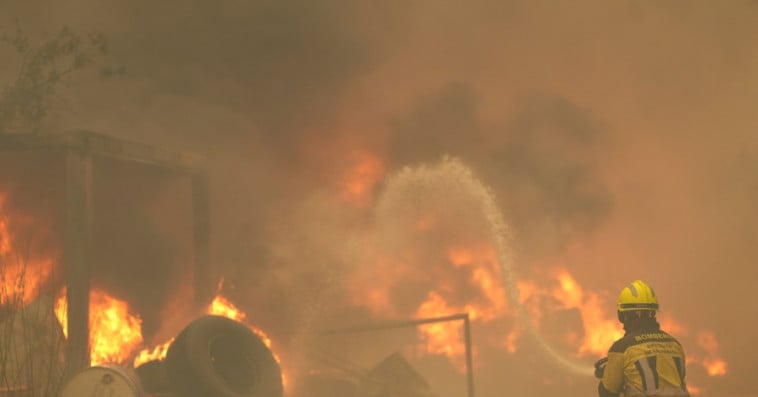 Incendie Madrid